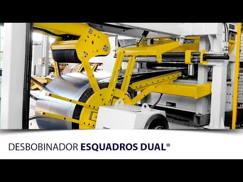 Desbobinador para Bobinas de Aço -  Até 30 toneladas | Esquadros Dual