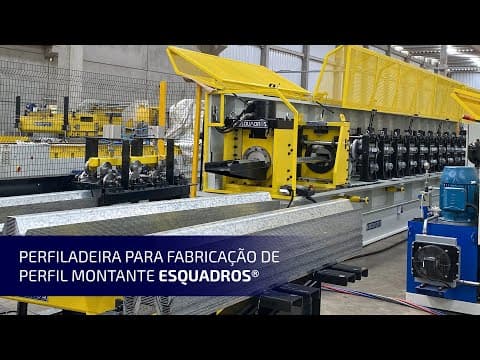 Perfiladeira para Fabricação de Perfil Montante I Armazenamento de Grãos I Agronegócio I Esquadros