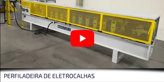 Video da perfiladeira de eletrocalhas - Esquadros®