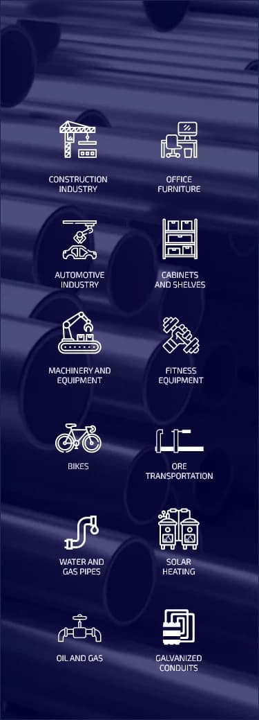 Welded Tube Application - Esquadros®