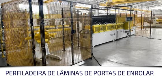Foto 10 da perfiladeira de lâminas de portas de enrolar - Esquadros®