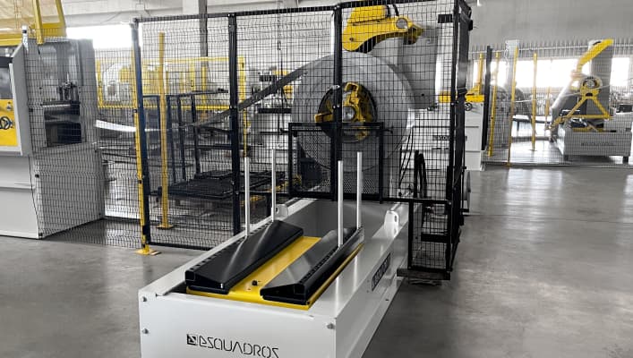 Desbobinador de la perfiladora para la fabricación de perfil de conducto - Esquadros®